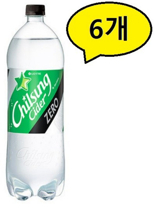칠성사이다 제로, 1.5L, 6개