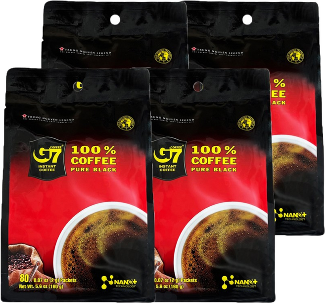 G7 베트남 G7블랙 200개입 + 사은품, 2g, 80개입, 4개