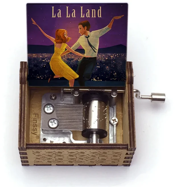 영화 음악 테마 라 라 랜드 뮤직 박스 맞춤 노래 나무 컬러 인쇄 크리스마스 발렌타인 데이 아내를위한 생, 36 20music-22