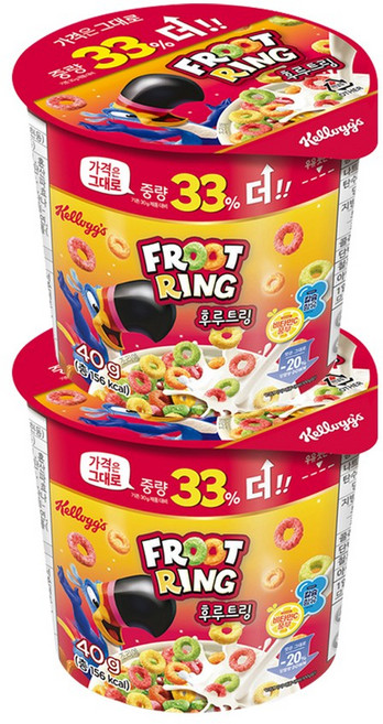 켈로그 후루트링, 40g, 2개