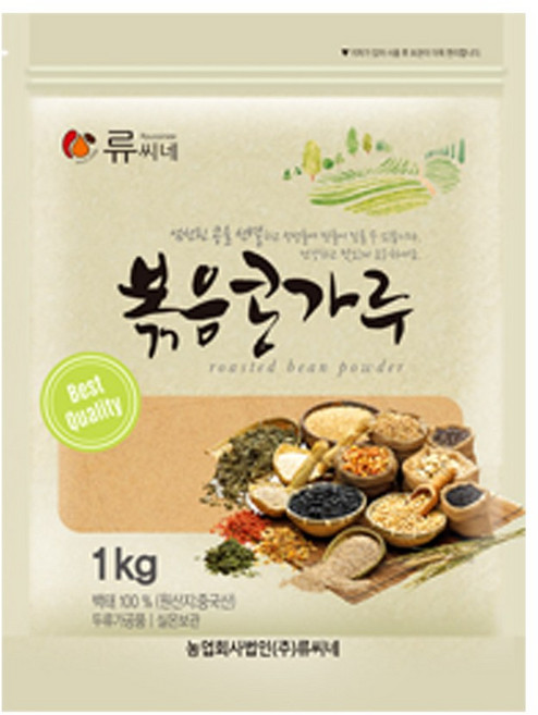 류씨네 수입산 볶음콩가루, 1개, 1kg