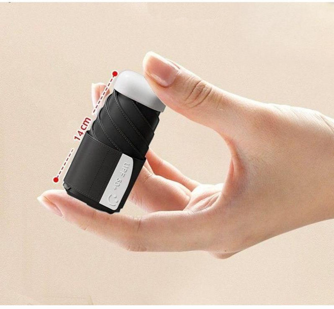 초소형 우양산 14cm 양산 우산 겸용 자외선차단 가벼운 휴대용 포켓 여름필수템