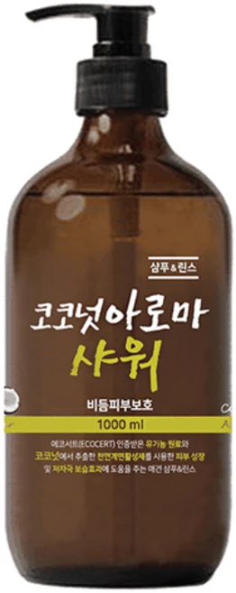 코코넛 아로마샤워 비듬피부보호 1L, 1개 - 쿠팡