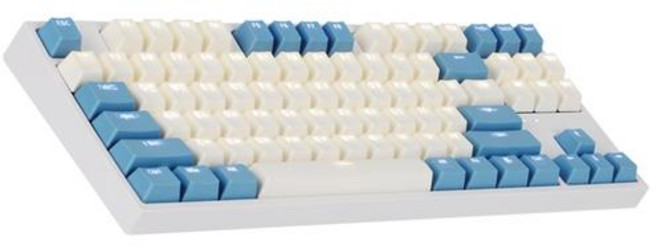 COX CK87 게이트론 LED 게이밍 기계식 크림블루 청축, 단품, 텐키리스