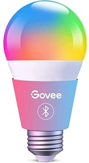 Govee 스마트 LED 전구 블루투스 전구 앱 제어 기능이 있는 RGBWW 색상 변경 전구 A19 E26 음악 동기, 1개