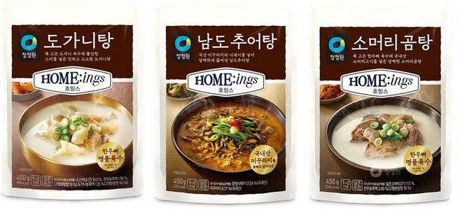 청정원 남도추어탕 450g 2개+청정원 소머리곰탕 450g 2개+청정원 도가니탕 450g 2개 총12개, 1세트