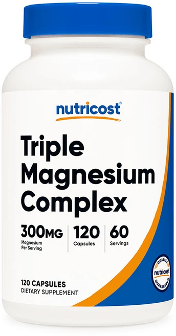 뉴트리코스트 트리플 마그네슘 컴플렉스 300MG 캡슐 120정 1병, 1개 - 쿠팡