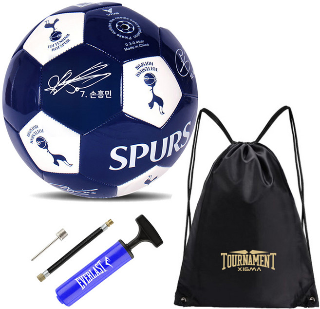 토트넘 사인 축구공 네이비, TT04  +  XIGMA멀티공가방+펌프, 1개