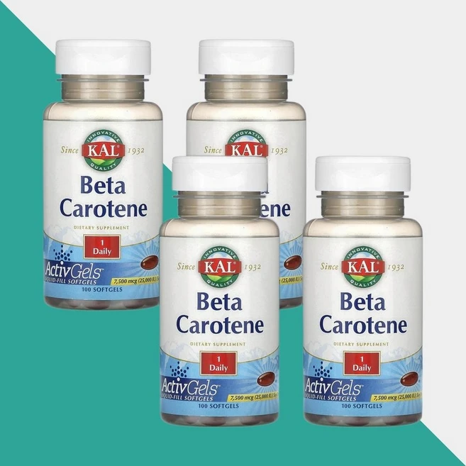 칼 베타카로틴 7500mcg 100정 비타민A Beta Carotene 4개 - 쿠팡