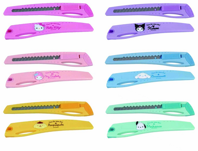 [바이하츠] 산리오 캐릭터 컷터칼 소형, 폼폼푸린