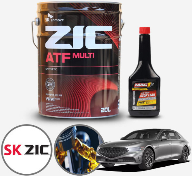 제네시스 G90(21~24) 3.5 터보 가솔린 지크 ATF 멀티 미션오일 20L+프로텍 미션보호제