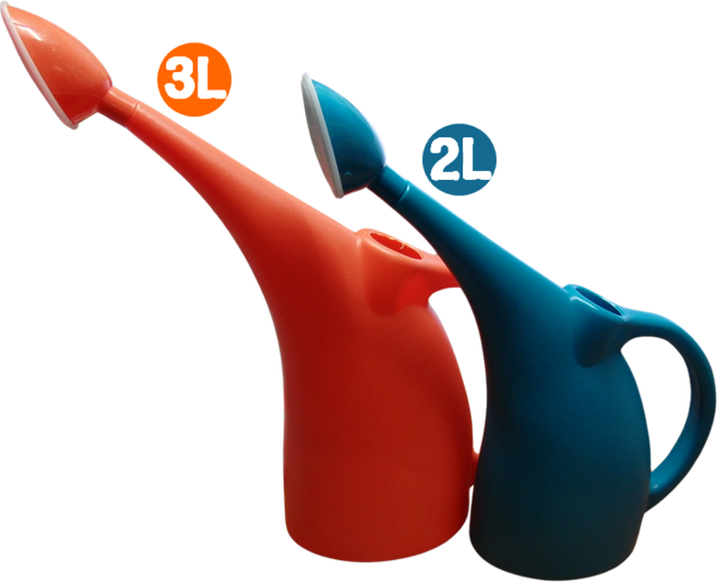 꽃누리가드너 알라딘 정원 화분 물조리개 2L 3L, 오렌지2L, 1개