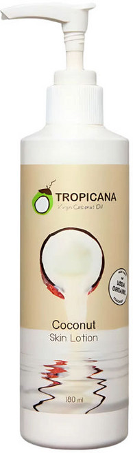 [태국직구] 트로피카나 스킨 로션 코코넛 200ml 파라벤프리 (Tropicana Skin Lotion Coconut), 1개