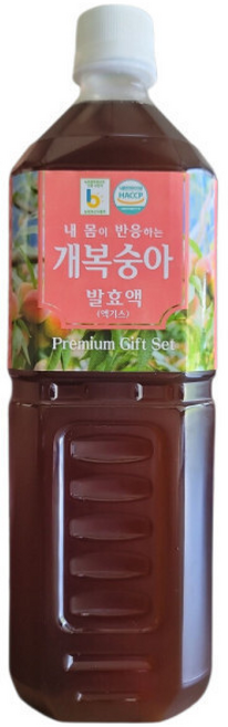 개복숭아 효소 발효액 엑기스 사은품 증정, 1L