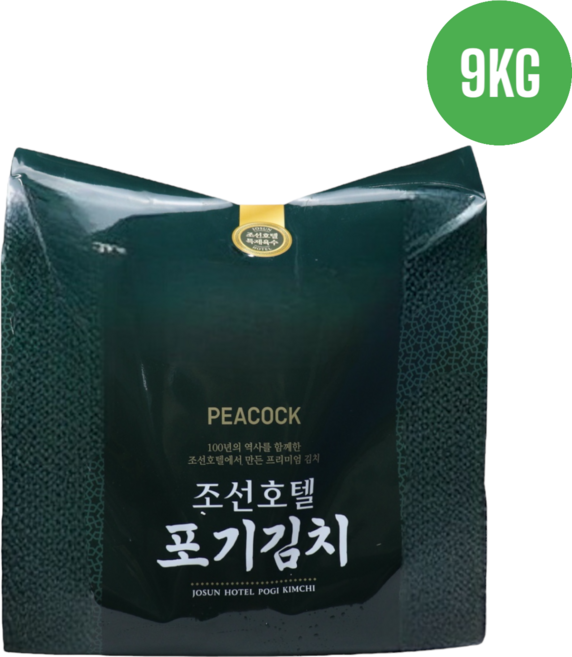 peacock 조선호텔 포기김치 냉장, 9kg, 1개