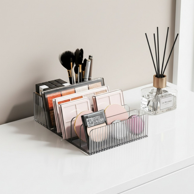 조아리빙 섀도우 립스틱 올인원 아크릴 정리함, 그레이, 1개