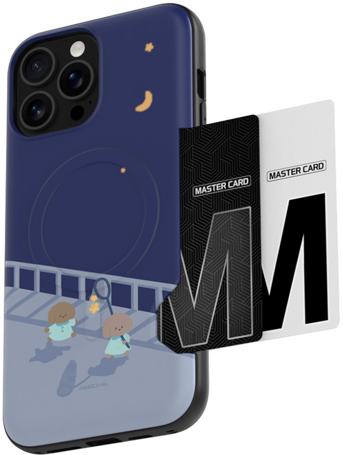 별다섯 자석 맥세이프 카드 케이스 2장 수납 타이니테일즈 별따러가자