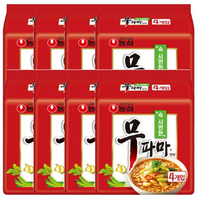 무파마탕면 122g 4입 멀티팩 X 8 (총32개), 32개