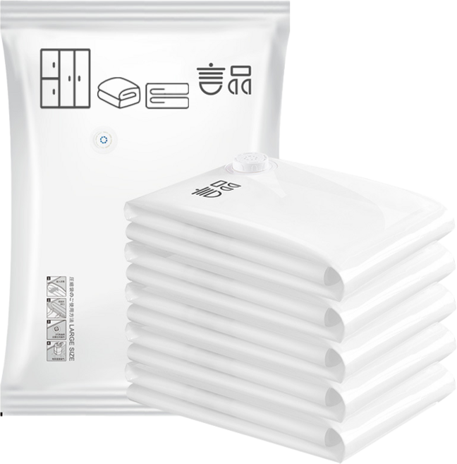 RUN Home 도구필요없는 이불 의류 옷 정리 압축팩 고급형 진공팩 정리밴드, 자유 세트, 대형 100x70cm, 1개, 1개입