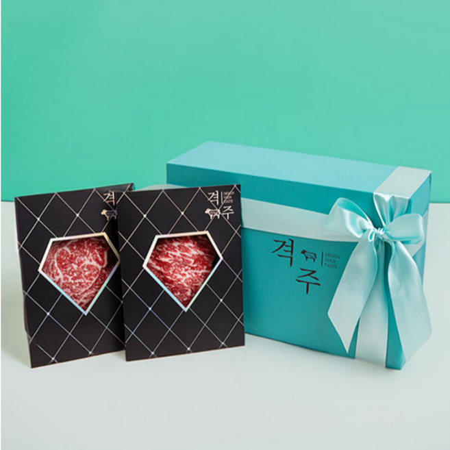 [격주] Premium 한우선물세트 부산한우 투뿔나인 암소전문 고급선물, 플레티넘한우세트(중량 1.8kg)