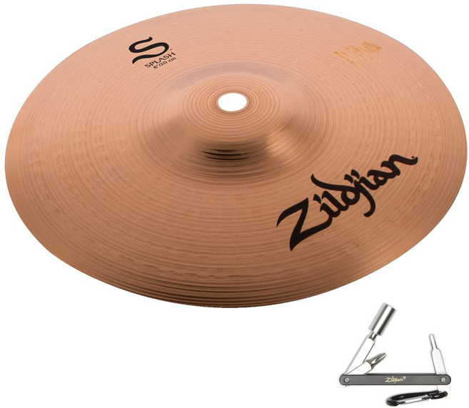 아베디스 질지안 컴퍼니 ZILDJIAN S8S 8인치 S 패밀리 스플래시 심벌 밝은 사운드 - ZKEY와 함께하는 브릴리언트 피니시, 1개