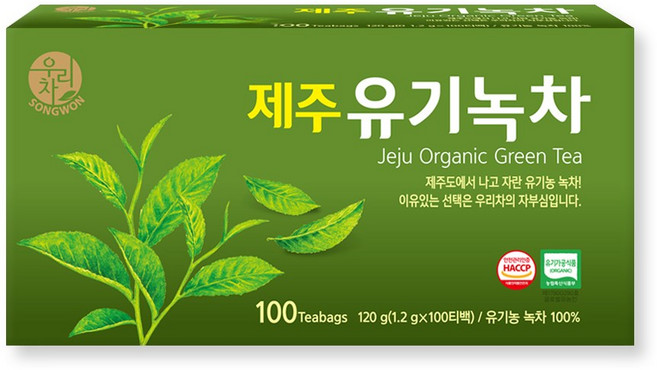 우리차 제주 유기녹차, 1.2g, 100개입, 1개