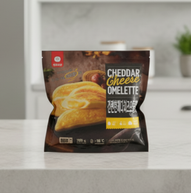 [트레이더스] 천일식품 체다치즈 오믈렛 (10개입) 아이스박스포장 냉동식품, 일반포장 동절기만, 700g, 1개