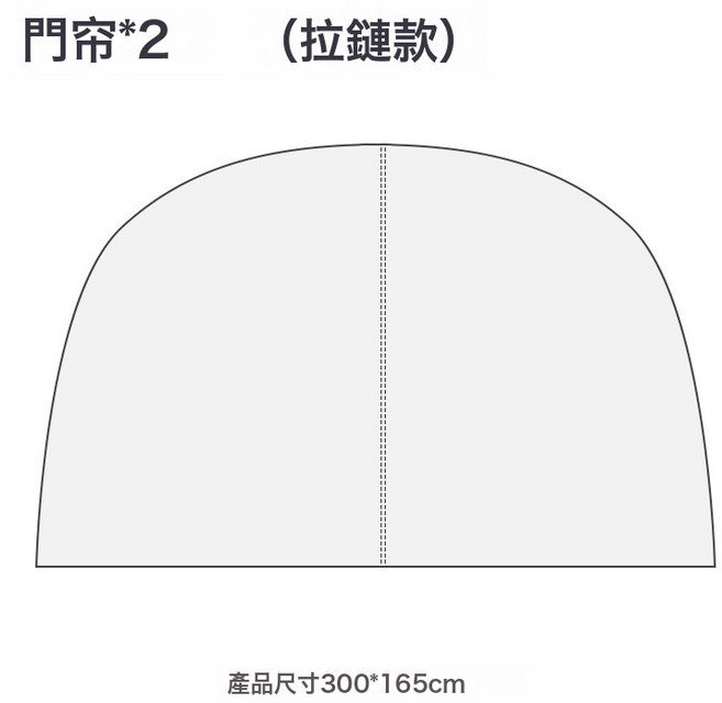穹頂天幕超大遮陽棚戶外野營野餐公園露營帳篷便攜式防風防雨天幕, 435*435*240cm, 穹頂天幕 門簾 拉鍊款 *2