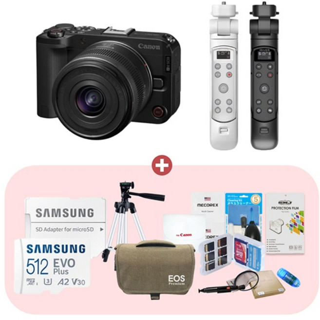 (Canon) 캐논 EOS R50V 14-30mm KIT 슈팅그립 512GB패키지 블랙 SMJ, 슈팅그립블랙