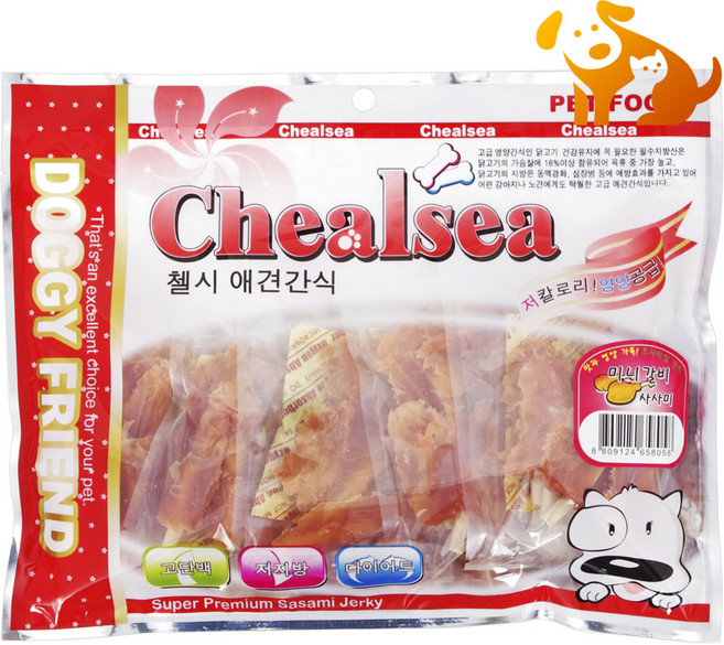 다푼다 도기프렌드 첼시 애견간식 미니갈비 사사미 400g, 1개