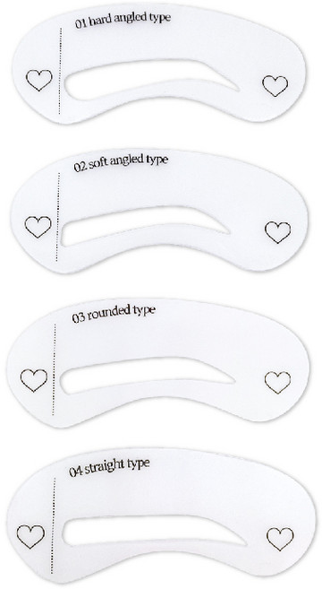 눈썹가이드 브로우가이드 눈썹그리기 슈퍼이지 4종, 1개