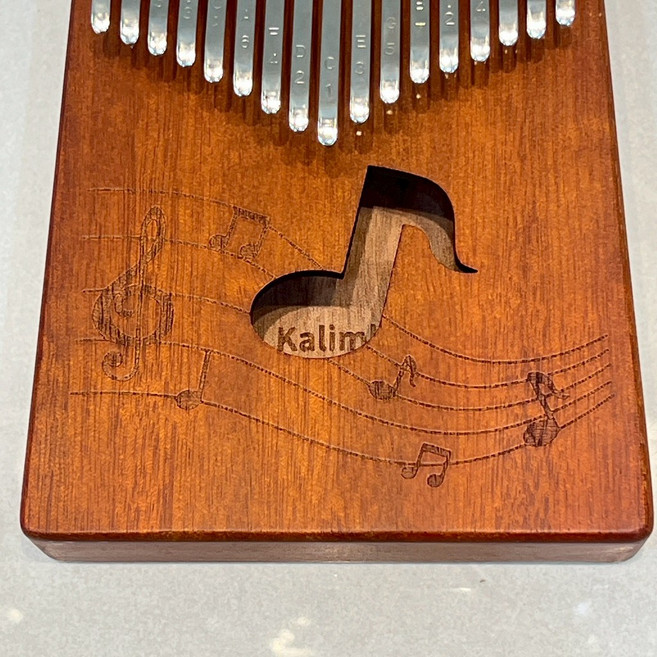卡林巴琴 17音 21音姆指琴拇指琴 Kalimba手指鋼琴 畢業禮物 贈多項好禮 台灣保固教學, 1個, 獨家設計音符款17MC07