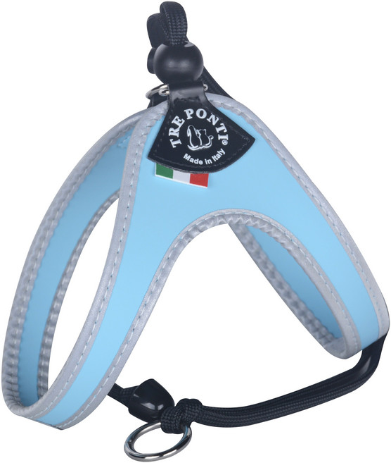 썬더펫 트레폰티 리버티 (스토퍼타입) 하네스 강아지 가슴줄 이탈리아 수제 명품, 1개, 블루