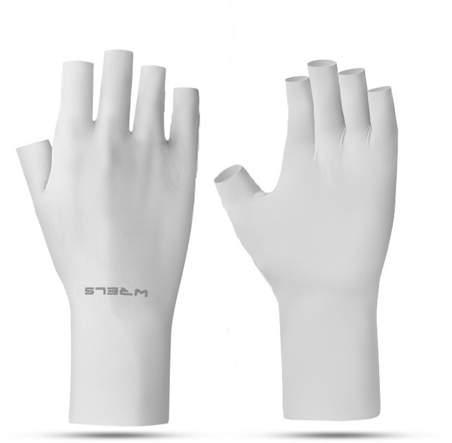 WRELS 냉감 UV차단 손가락반장갑 여성용미끄럼방지 통기성 러닝자전거, 2개, 프리사이즈
