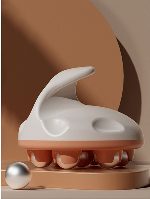 괄사 승모근 마사지 얼굴 7 구슬 휴대용 볼 기계 자기 강철 공 전신 근육 긴장 다기능 롤러 도구, 옵션04) Steel Ball-4, 1개