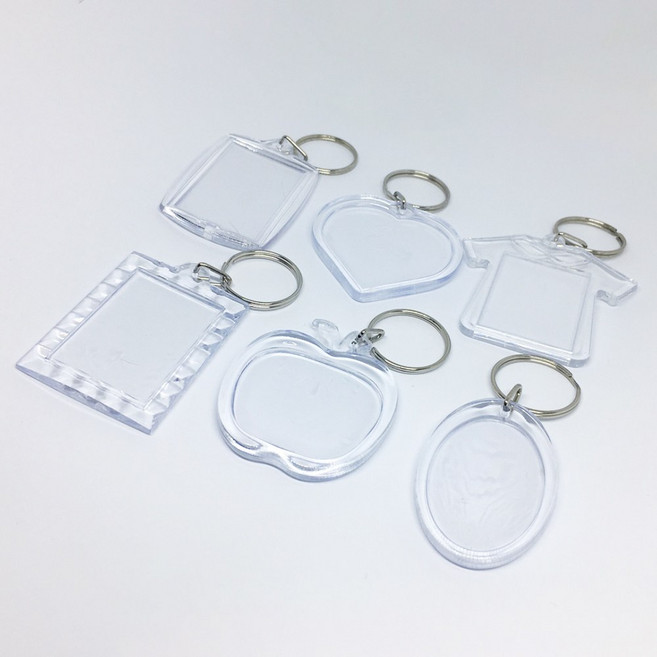투명 아크릴 미니 포토카드키링 탑로더 액자 굿즈 포카 열쇠고리 아이돌 키홀더 증사 키고리 만들기 커플 사진 카드 네임택 프레임 커스텀 3개묶음