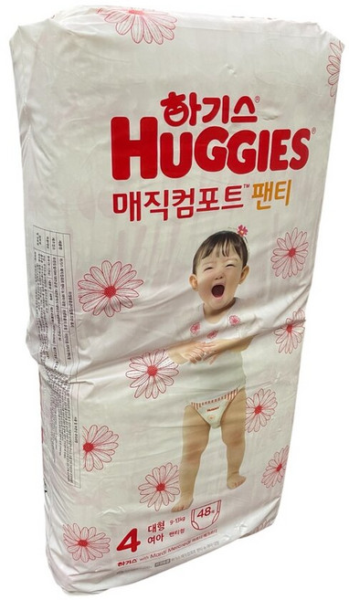 好奇寶寶 褲型紙尿褲 4號 (9-13KG) 48片入 平行輸入, NA, 1個