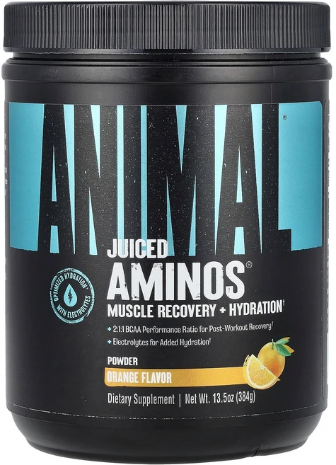 애니멀 Animal Juiced Aminos® 분말 오렌지 384g13.5oz129105원산지:기타, 애니멀 Animal, Juiced Aminos® 분말, 1개, 384g - 쿠팡