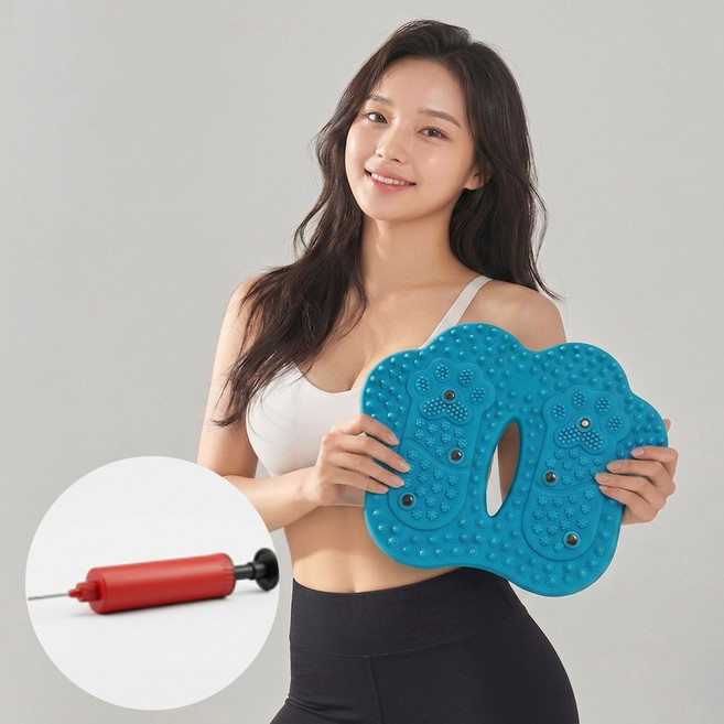 홈프로 무소음 에어 지압 스텝퍼 가정용 홈트 다이어트 운동기구, 블루