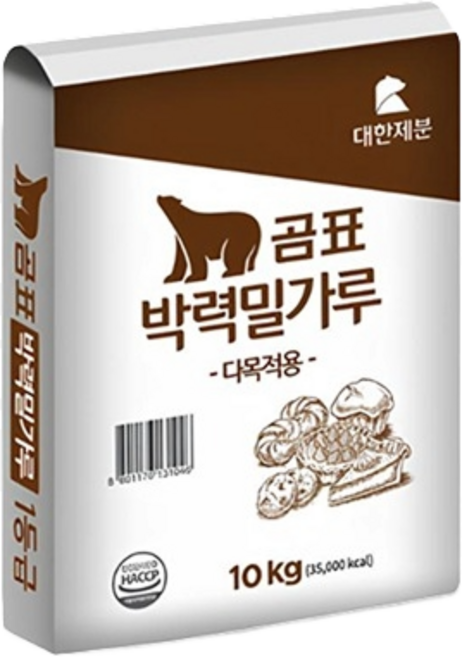 대한제분 박력분 암소 밀가루, 10kg, 1개