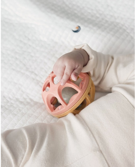 엔밀리밀리 하트볼 크고 잘 굴러가는 아기 공 소근육 대근육 발달 장난감 공놀이, 머스터드, 1개