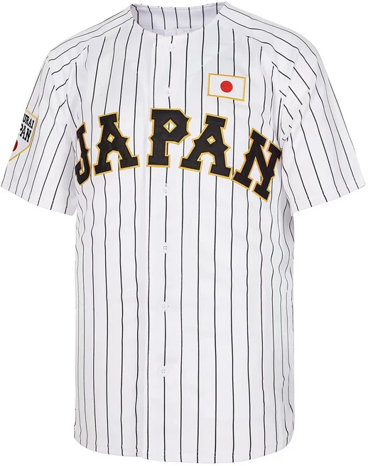 일본 16 오타니 자수 저렴한 야외 스포츠웨어 힙합 하이 스트리트 저지 3가지 색상, 02 L, 03 white