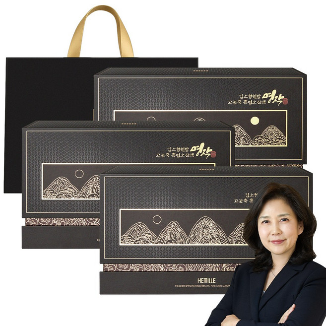 김소형 원장 고농축 흑염소진액 명작 무항생제 흑염소 사용 12개월령 흑염소즙, 90개, 70ml