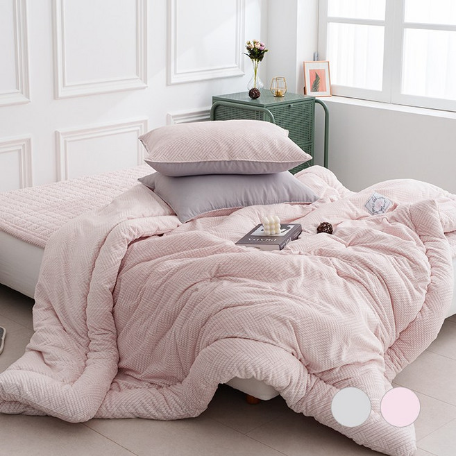 번아웃 모던 양면극세사 부드러운 겨울 차렵이불S/Q