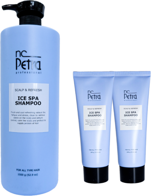 엔씨페트라 아이스 스파 샴푸 쿨 미용실 대용량 두피 시원한 쿨링, 1개, 1.5L