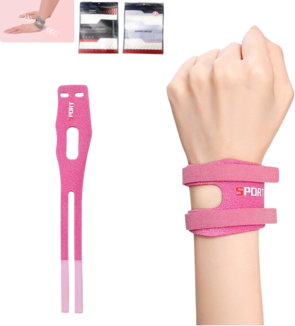 TFCC 골프손목 보호대 요가 손목 보호대, 분홍색 오른손, 1개