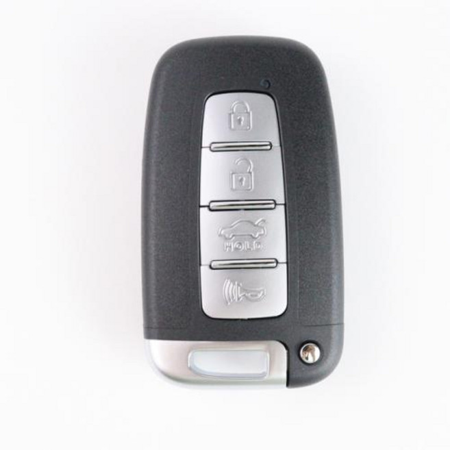 자동차 스마트 원격 키 포브 케이스 쉘 하우징 현대 I45 Ix35 제네시스 에쿠스 벨로스터 투싼 소나타 엘란트라 소울 스포티지 소렌토 기아 K2 K5, 12) 4 bottons-silver - HY20R, 1개