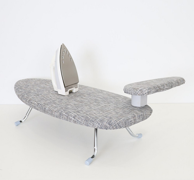 한주통상 그레이 패브릭 좌식다리미판 대형 + 소매판, 그레이 3, 1개