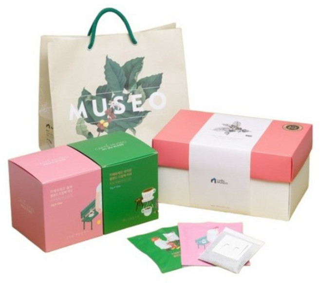 카페뮤제오 드립백 커피 돌체 12p + 마이뮤 12p + 쇼핑백 세트, 1세트