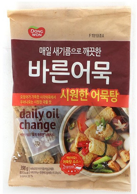 동원 바른어묵 시원한어묵탕, 3개, 398g